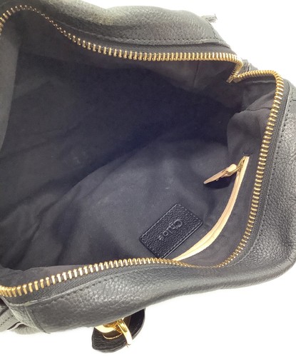 Chloe Hand Bag Tote Bag Paraty 2way Black Authentic - Picture 16 of 24
