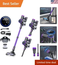 Lightweight Cordless Vacuum Cleaner - LED Display, HEPA Filter & 40Min Runtime