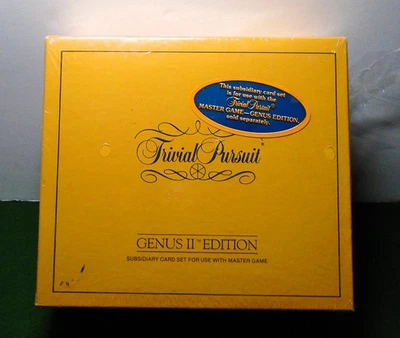 Trivial Pursuit Genus II Edition Subsidiary Card Set Vtg New Sealed 1984 Rare - Image 1 of 4