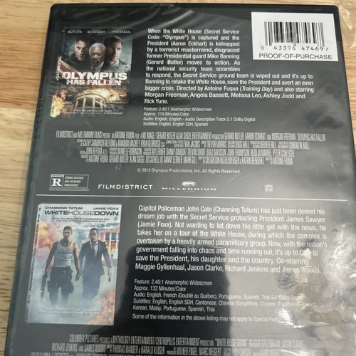 Olympus Has Fallen / White House Down New DVD 2013 Adrenaline-NEW Authentic US - Picture 4 of 7