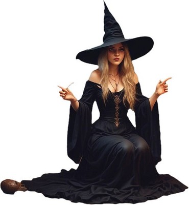 halloween deko Hexe Zauberguss Bild 