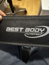 Best Body Notritation Fitness-Rückenstütze Gürtel Schwarz Weiß Gr. L Neu.