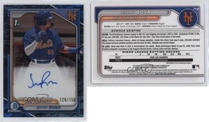 2024 Bowman Chrome Prospect Blue Lunar Refractor /150 Jeffry Rosa #CPA-JRO Auto