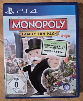 Monopoly Family Fun Pack - PS4 - Sony Playstation 4 - Nur CD - Sehr Gut  