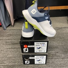 Footjoy Pro lite Golf Shoes White/ Blue/ Lime Various Sizes