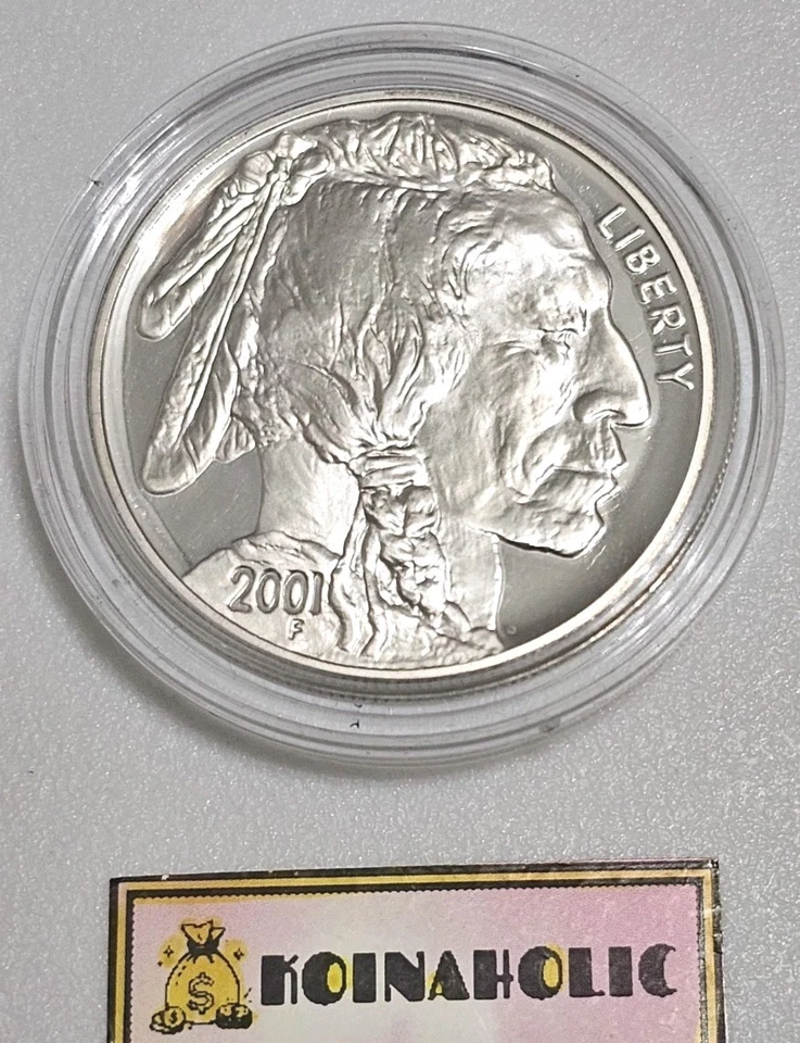 2001 P $1 American Buffalo Proof Silver Dollar In Original Capsule Fast Ship 🚢 - Image 3 of 4