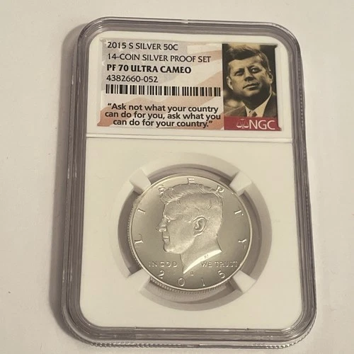 2015 S Silver NGC 50c PF70 Ultra Cameo Silver Proof