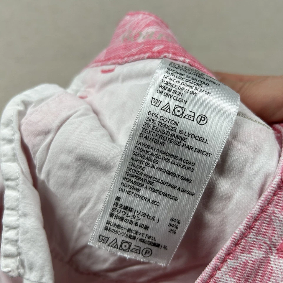 Pantalones Cortos de Denim Tommy Bahama Para Mujer 30 Clamdigger Boardwalk Suave Flamenco Trópico Foto 4 de 4