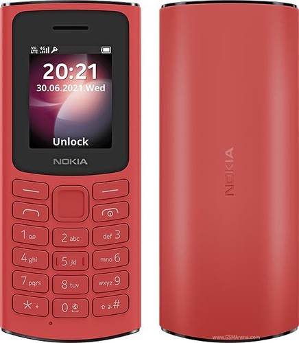 Original Nokia 105 4G Black Red Blue Dual SIM Unlocked cell phone - New Sealed - Afbeelding 4 van 14
