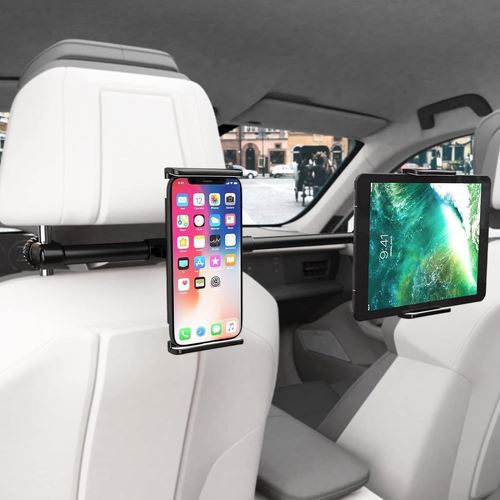 HOLULO Tablet Halterung Auto, 360° Drehbar KFZ Tablet Kopfstützenhalter, Auszieh