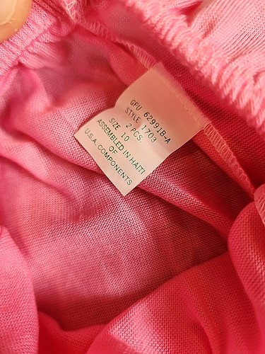 Disney Minnie Mouse Pajamas Size 10 90s Pink 2 Piece Long Sleeve Pants - Picture 9 of 9