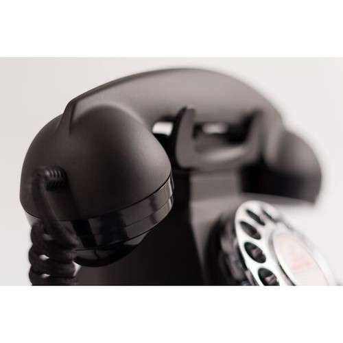 GPO 200 Klassische Retro Wählscheibentelefon 50er Jahre Design Schwarz - Zdjęcie 3 z 8