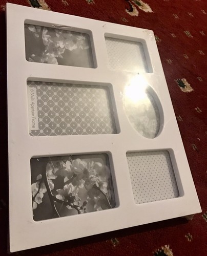 New white photo Frame 6 Multi Aperture Frame For Family Baby And Couple Wedding - Picture 5 of 7