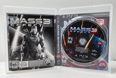 Mass Effect 3 (Sony PlayStation 3, PS3, 2012) - Manual Included On-Disc 