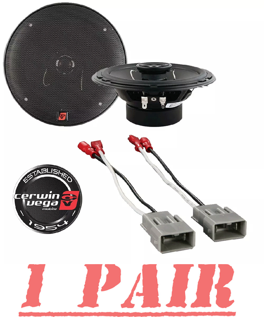 Автомобильные коаксиальные колонки CERWIN VEGA 65 2Way со жгутом проводов для некоторых автомобилей Honda 9390₽