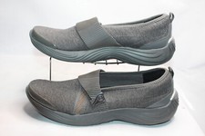 Bzees Women's Tanza Size 10M Gray Slip On Stretch Fabric Lightweight Shoes