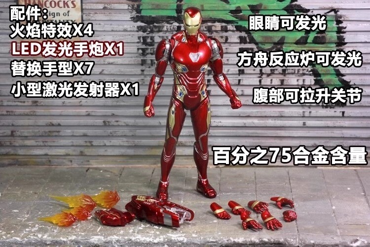 FANTASCRAFT IRON MAN MK50 可動フィギュア FANTASCRAFT 1/12th Iron Man Mark L MK50 Model Action Figure
