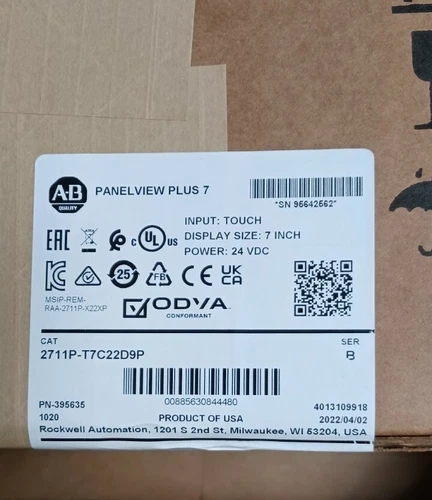 NUEVA CAJA SELLADA Allen-Bradley 2711P-T7C22D9P AB PanelView Plus 7 Performance DHL - Imagen 1 de 3