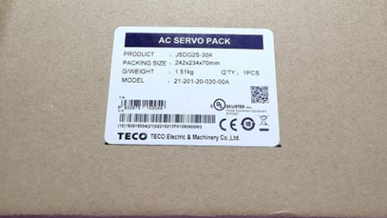 NEW TECO JSDG2S-30A Servo Drive