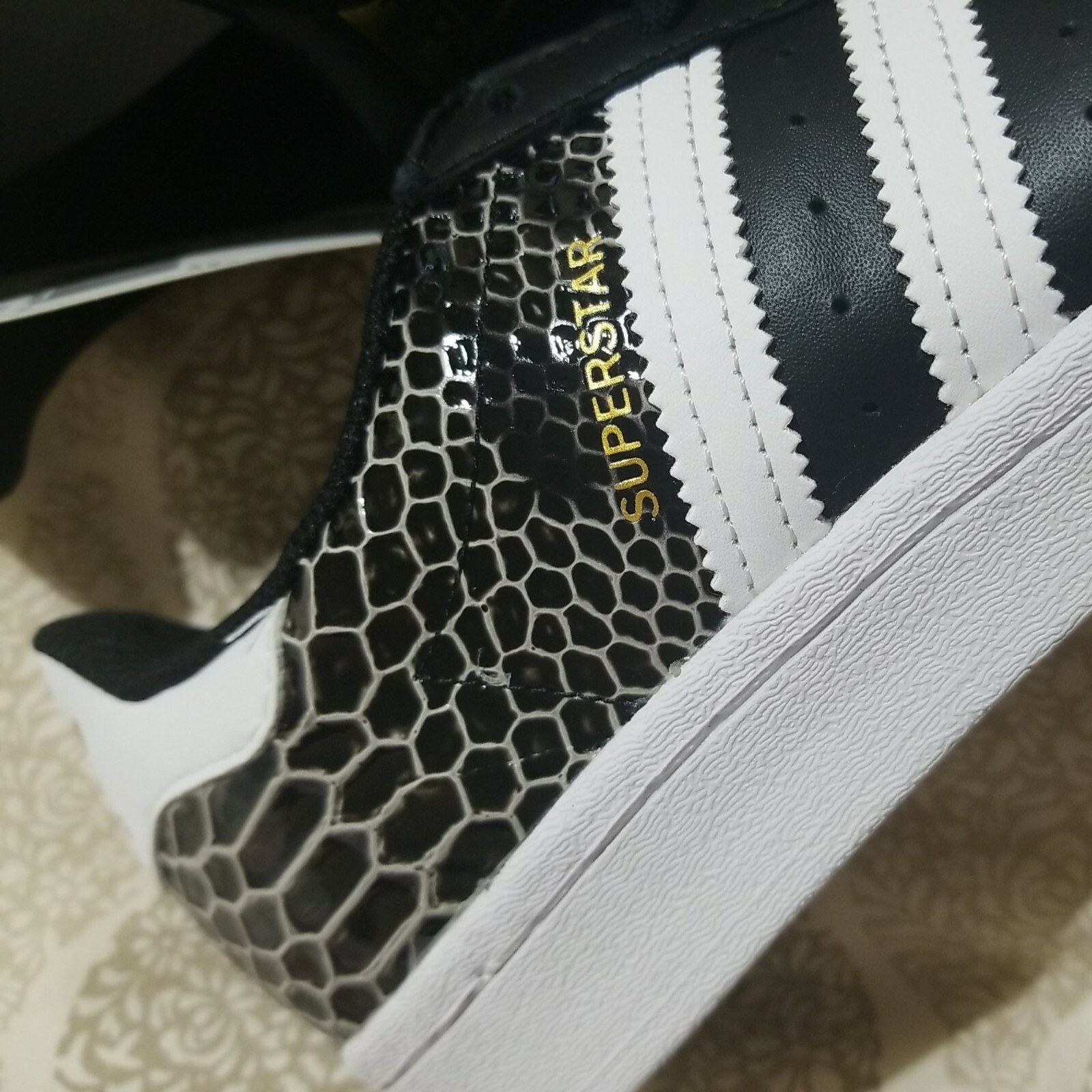 Size 7.5 - adidas Superstar Black for sale online | eBay