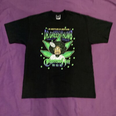 Huf x Cypress Hill Dr Greenthumb T-Shirt Insane In the Brain Mens Large