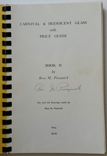 Carnival Glass & Iridiscent Glass Price Guide Book II Presznick - Bild 3 von 10