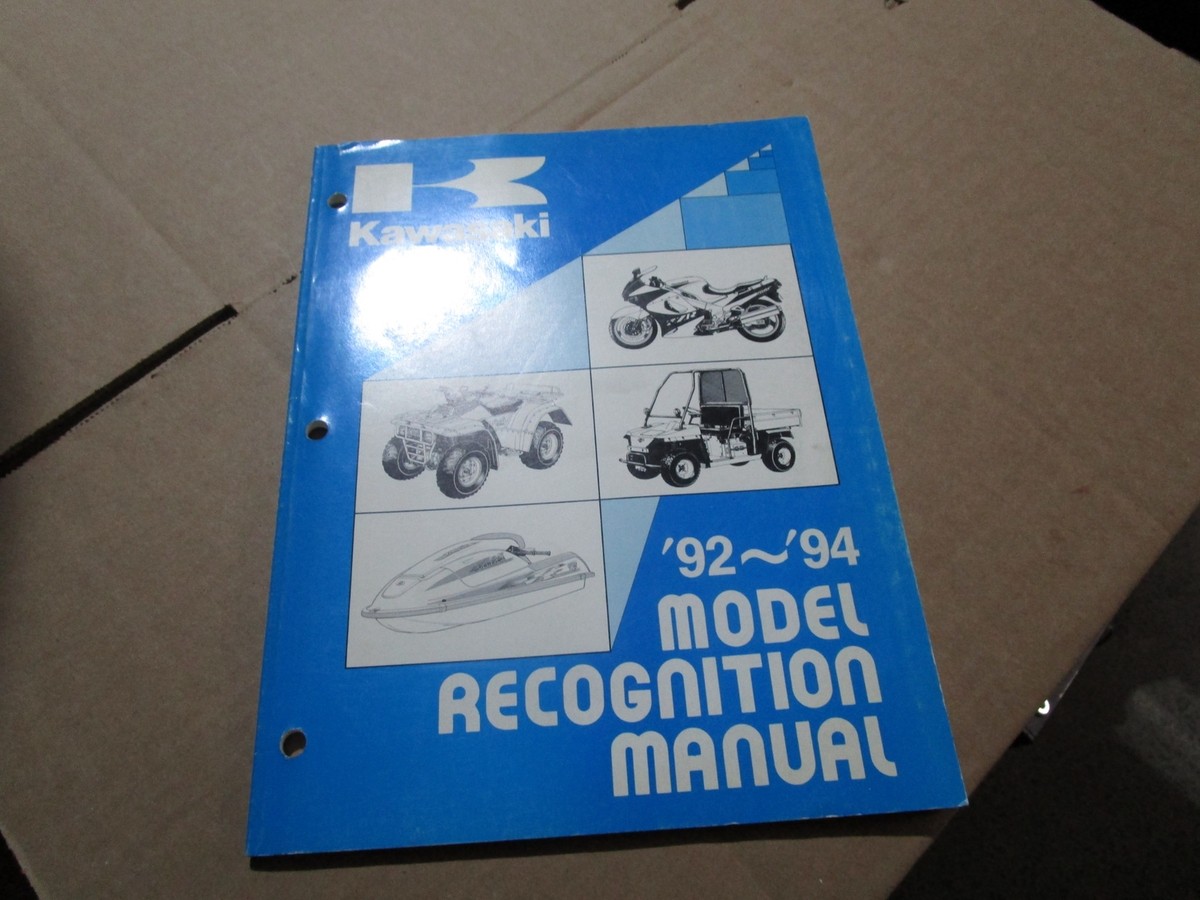 1992-1994 KAWASAKI MODEL RECOGNITION MANUAL 99930-1006-01 | eBay