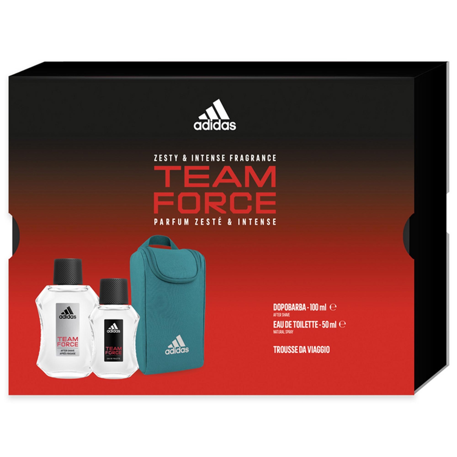 ADIDAS COFANETTO UOMO TEAM FORCE CON  DEODORANTE 150ML E SHOWERGEL 250M
