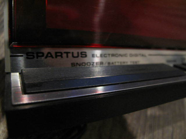 Vintage 1970s Spartus Digital Alarm Clock High Tech Model 1150 Jumbo Numbers 