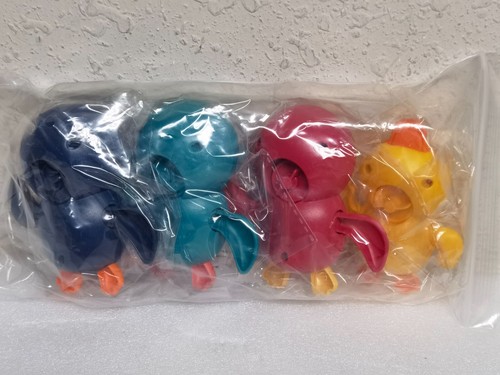 Toys 4 Pack Wind Up Bath Toys Toddlers 1-3 Year Old Penguin Duck Bathtub Toys - Picture 3 of 5