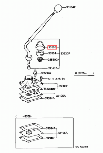 Genuine Hilux LN105 LN100 KZN205 KZN165 KZN130 KDN170 Gear Shift Lever Boot - Picture 12 of 20