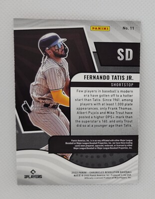 稀少TATIS JR. 2022 Chronicles Crusade Fernando Tatis Jr. #22 San Diego