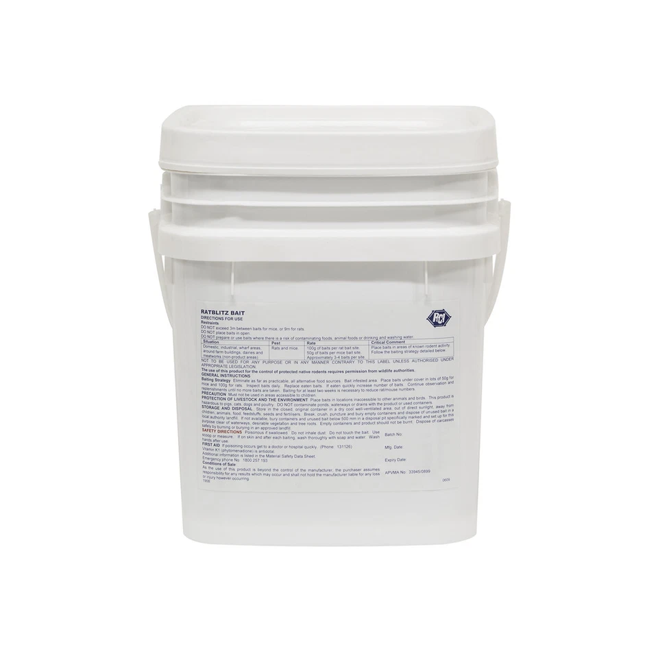 Rat Blitz 13Kg - Bait for Rats - Rat Poison - Mouse Poison - Mice Kill - image 2 of 4