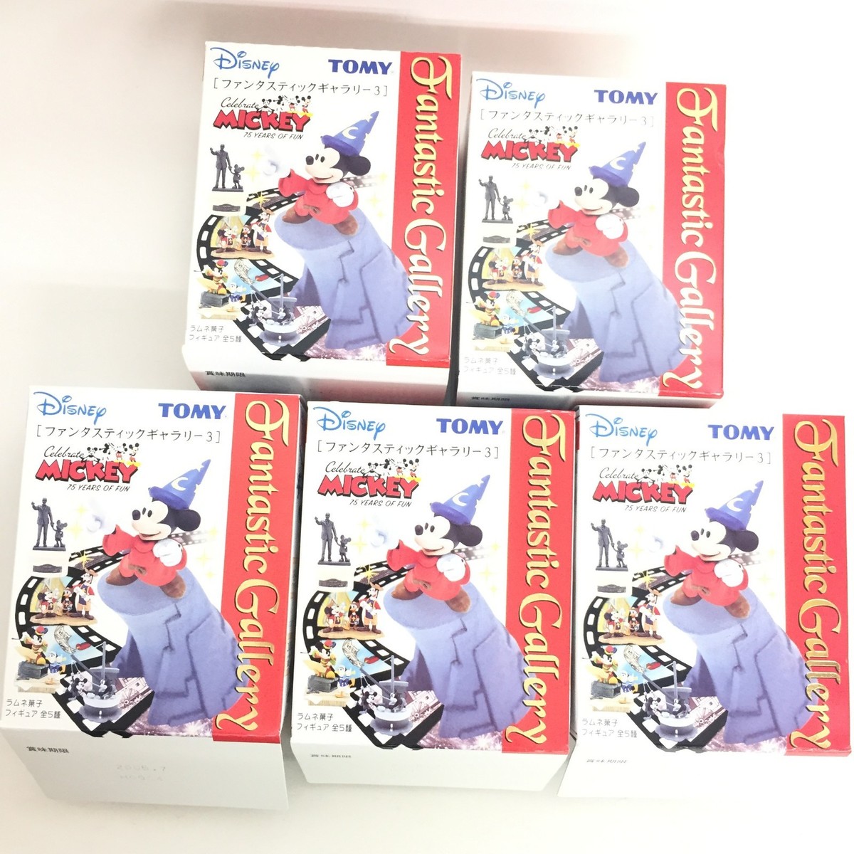 Disney - EMI3点 Disney Fantastic Gallery 3 Mini Figure 5 pcs Full Set Tomy