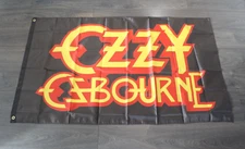 Ozzy Osbourne Banner Flag 3x5 Heavy Metal Rock Band Fan Decor Man Cave CD Record