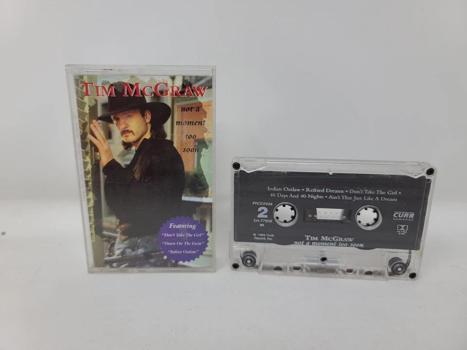 Tim McGraw - Not A Moment Too Soon cassette tape 1994 - Tested - Image 2 of 3