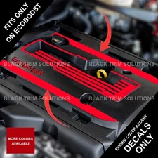 Fits 2015-2023 MUSTANG EcoBoost Intake Engine Cover Decals Vinyl Accent Graphics