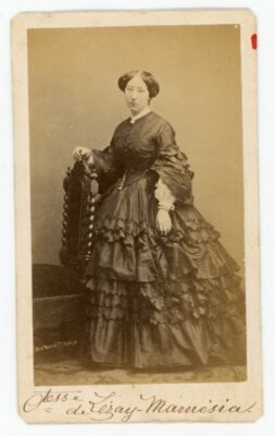 FOTO CDV Maison Martinet Paris 1860, die Gräfin von Lézay Marnesia