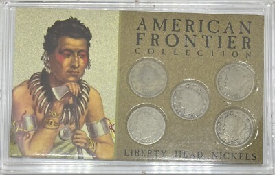 1900-1911 American Frontier 5 pc Collection Liberty Head Nickels