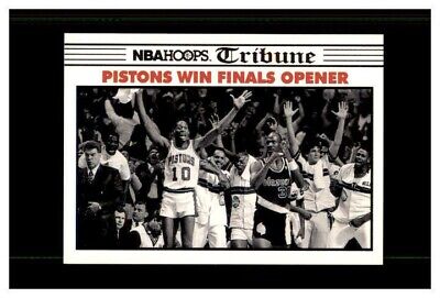 1990-91 NBA Hoops Detroit Pistons Win Finals Opener #337 BAD