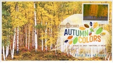 24-245, 2024, Autumn Colors, First Day Cover, Digital Color Postmark, Americover