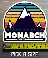Monarch Sticker Decal Colorado Ski Snowboard Mountain Telluride Wolf Creek
