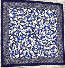 Vintage Scarf Purple Floral Print