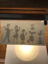 Zombie Family Big  - White - Vinyl Sticker Decal - Mm4.1435