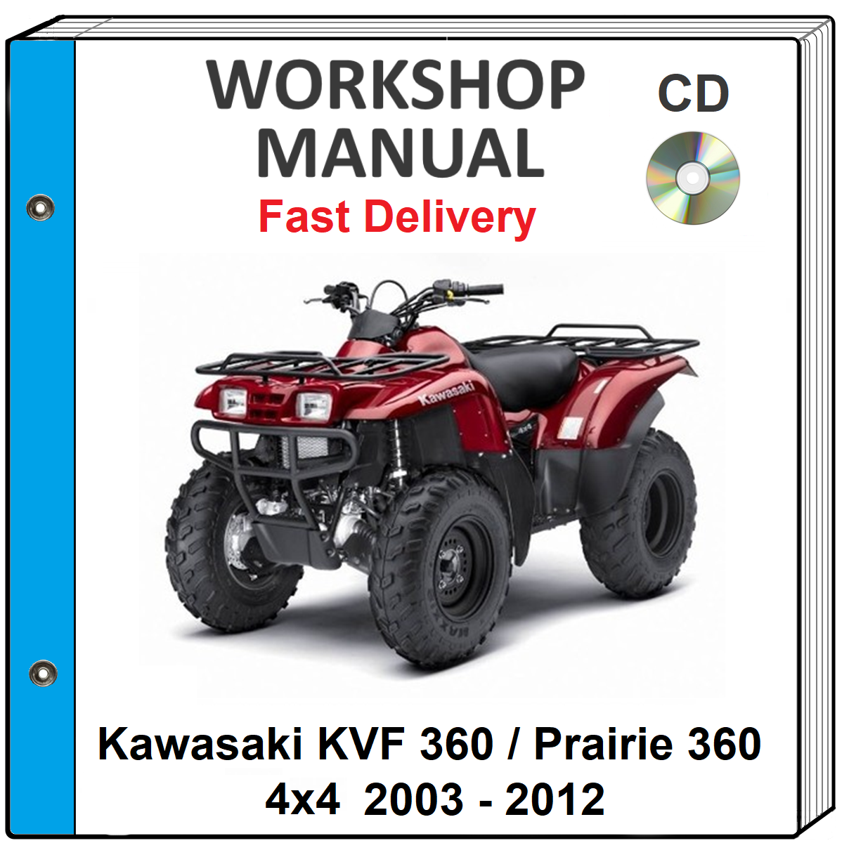 Kawasaki Kvf 360 Prairie 360 4x4 03 12 Service Repair Shop Manual Cd Ebay Kawasaki Kvf 360 Prairie 360 4x4 03 12 Service Repair Shop Manual Cd Ebay