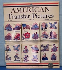 Penny Tattoos  1 Gross  1950's  Store Display Set  Patriotic Water Transfer
