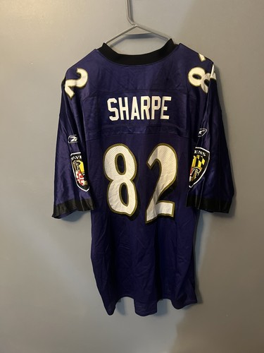 Vintage Shanon Sharpe Baltimore Ravens Reebok Sz XL Jersey