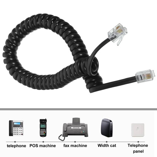 2 szt. Kabel telefoniczny Przewód rozłączający Przewody do telefonów stacjonarnych - Zdjęcie 8 z 12