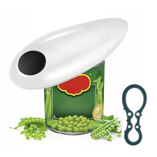 Electric Commercial Can Opener Automatic Smooth Edge Stainless Steel Hands-Free