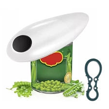 Electric Commercial Can Opener Automatic Smooth Edge Stainless Steel Hands-Free